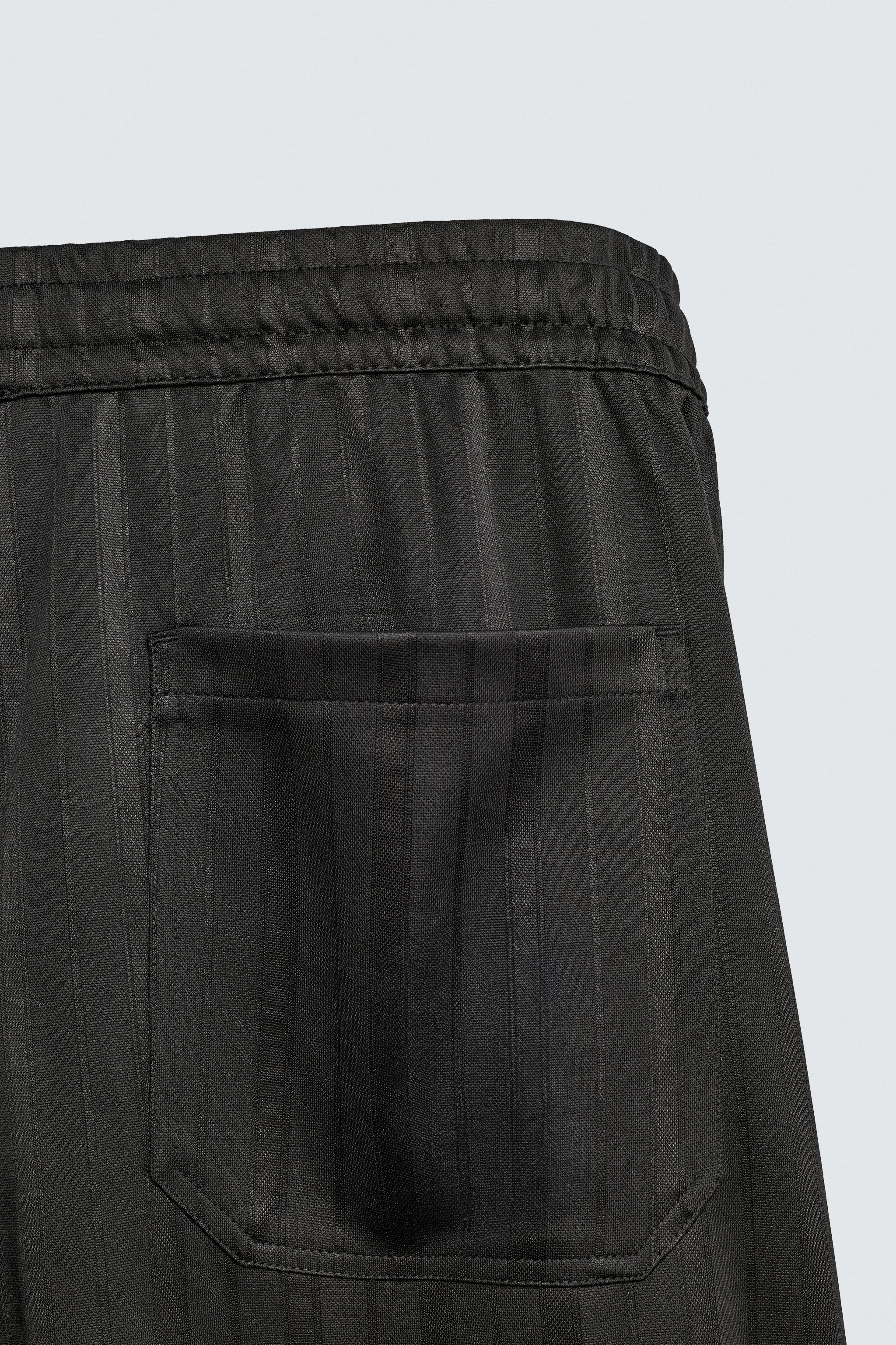 STRIPED JACQUARD JOGGING PANTS